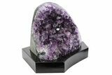Amethyst Cluster With Wood Base - Uruguay #253143-1